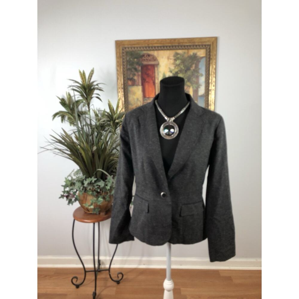 7th Avenue Suiting Women Black Jacket 6 Long Sleeve Clueless Preppy Office Siren